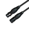 XLR M to XLR F Microphone Cable (10m, Black)