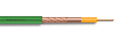 Recber SDI Video Coaxial Cable Without Connectors (Green) (1 meter)