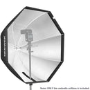 NEEWER 32" /80CM Octagon Speedlight Umbrella Softbox with Flash Bracket