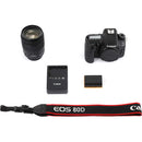 USED Canon EOS 80D DSLR Camera with 18-135mm Lens