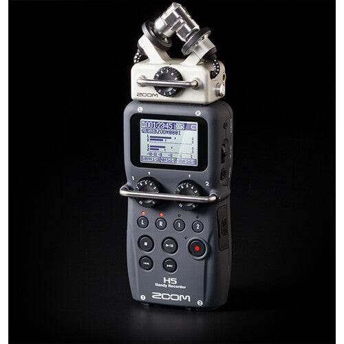 Zoom H5 4-Input / 4-Track Portable Handy Recorder with Interchangeable X/Y Mic Capsule