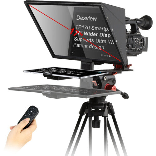 Desview TP170 Portable 17inch Teleprompter for Tablets and Smartphones