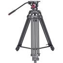 Miliboo MTT601A II Aluminum Tripod with MYT802 II Fluid Head and Mid-Level Spreader