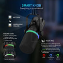 FeelWorld PM1-AS Dynamic Cardioid XLR/USB Microphone with Boom Arm Stand