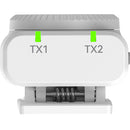 Hollyland LARK M2 DUO 2-Person Wireless Combo Microphone System (2.4 GHz, Ivory White)