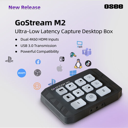OSEE GoStream M2 Dual HDMI Switcher 4K 60Hz OSEE GoStream M2 Dual HDMI Switcher 4K 60Hz