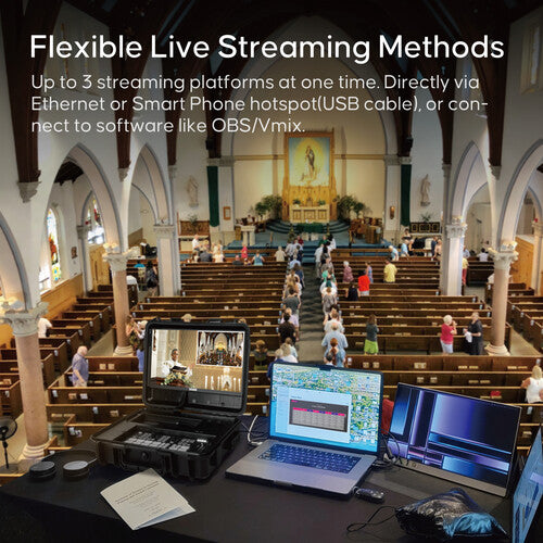 OSEE GoStream Duet SDI/HDMI/NDI Live Streaming Video Switcher/Recorder Kit