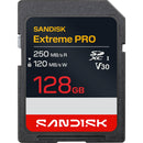 SanDisk 128GB 250MB/s Extreme PRO UHS-I SDXC Memory Card