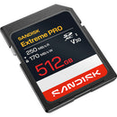 SanDisk 512GB 250MB/s Extreme PRO UHS-I SDXC Memory Card