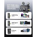 Hollyland LARK M2 2-Person Wireless Mini Combo Microphone System (2.4 GHz, Shine Charcoal)