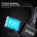 Synco Xtalk Master Full-Duplex MasterFree Intercom System with 4 Single-Ear Headsets