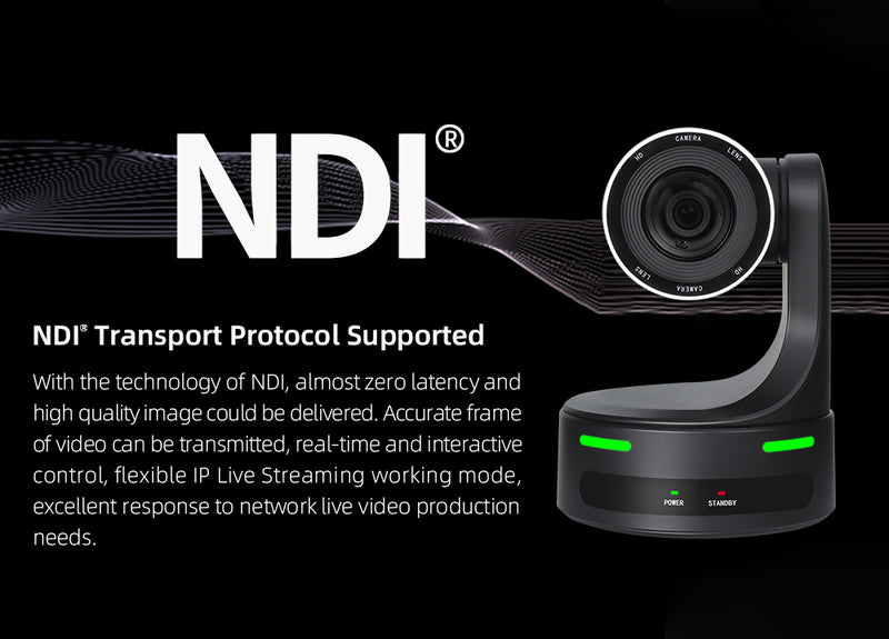 Kato Vision 30X-POE NDI Full HD PTZ Camera (30x Optical Zoom)