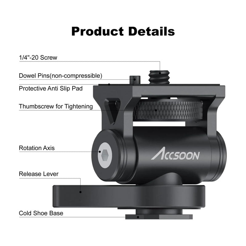 Accsoon Cold Shoe Mount Adapter