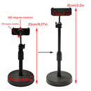 Compact Mobile Phone Desktop Stand with Round Weighted Base