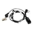 Retevis 2 Pin VOX/PTT MIC Covert Acoustic Tube In-ear Earpiece Headset