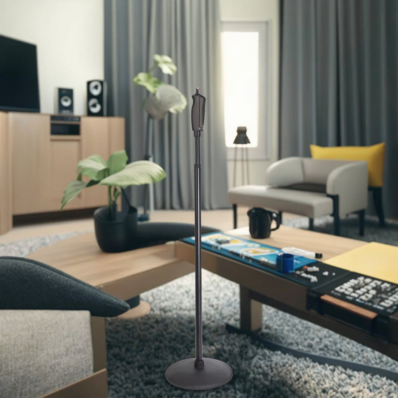 Heavy-Duty Professional Mic Stand with Weighted Disk Base