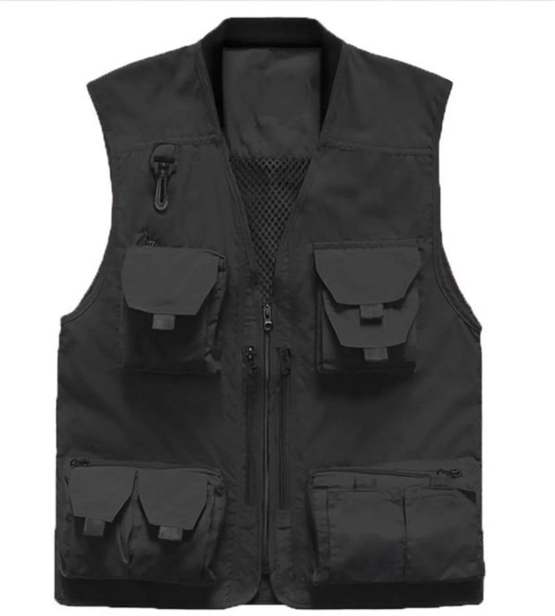 Photography, Videography and Media Vest with Multi Pockets and Mesh Lining