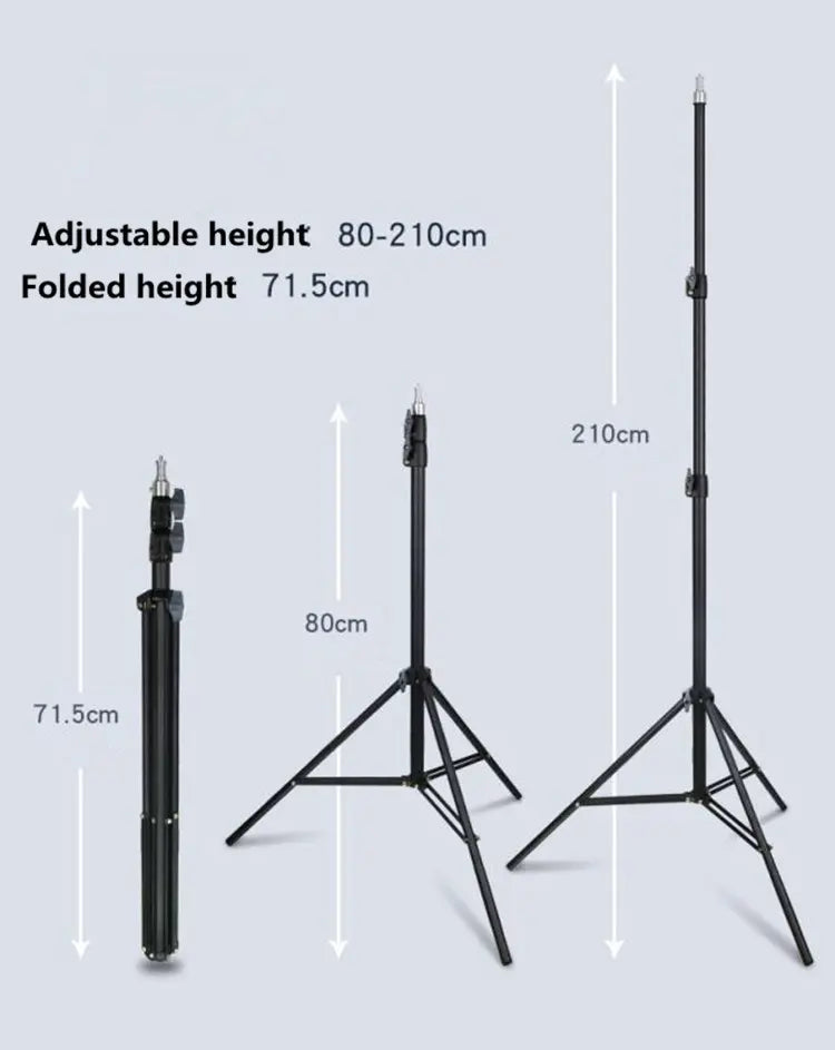 2m (6.56ft) Light Stand with Pole and  Sandbag