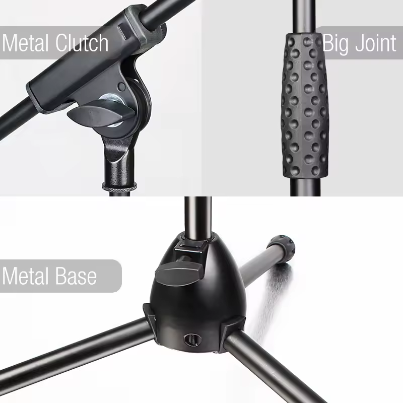Professional Tripod Microphone Stand With Boom