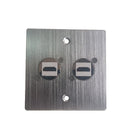 Sety HDMI Silver Faceplate with Receptacle
