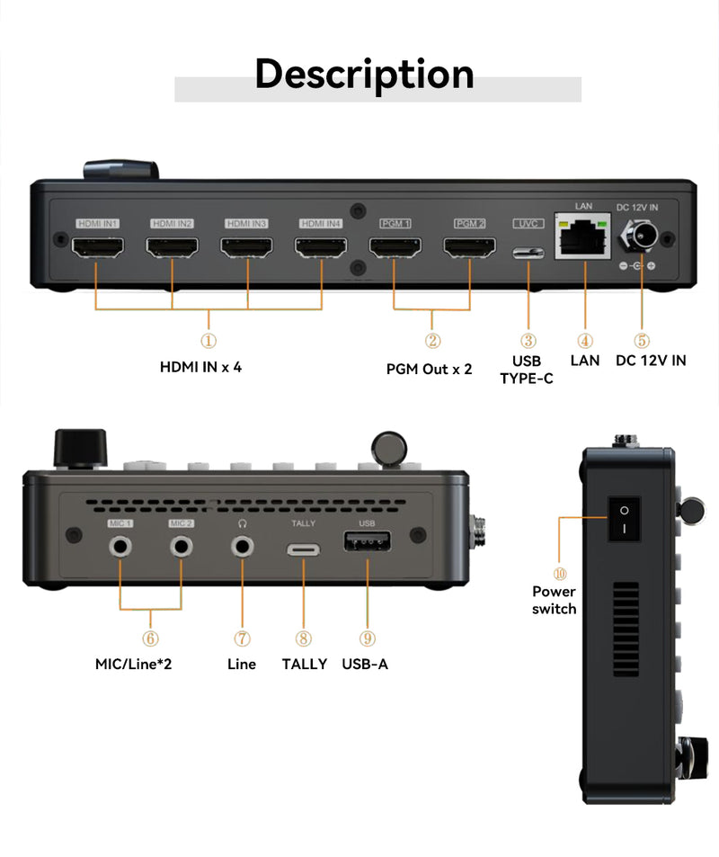 Kato Vision Multi Format Live Video Control Switcher