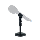 Compact Desktop Mic Stand with Round Weighted Base