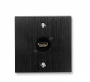 Sety HDMI Black Faceplate with Receptacle
