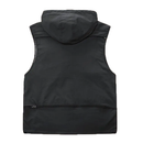 Media Vest with Detachable Hoody, Multi Pockets and Mesh Lining  For Photography Videography