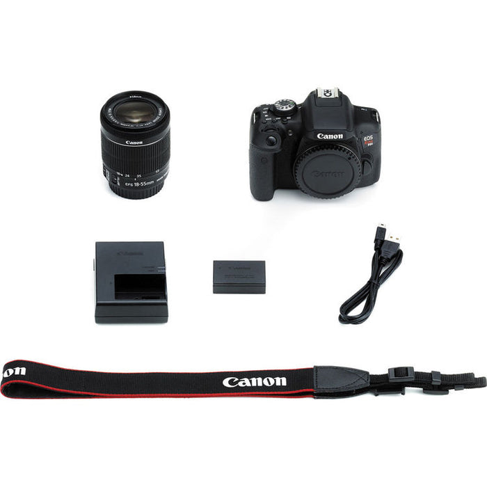 Canon EOS Rebel T6 DSLR Camera with factory EF-S 18-55mm f/3.5-5.6 IS II Lens in Black