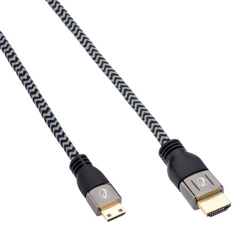 Active Braided High-Speed Mini HDMI to HDMI Cable with Ethernet