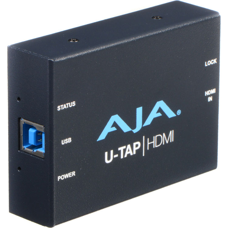 AJA U-TAP USB 3.0/3.1 Gen 1 Powered HDMI Capture Device (Video Capture Card for Facebook Live and Any Live Streaming Service)