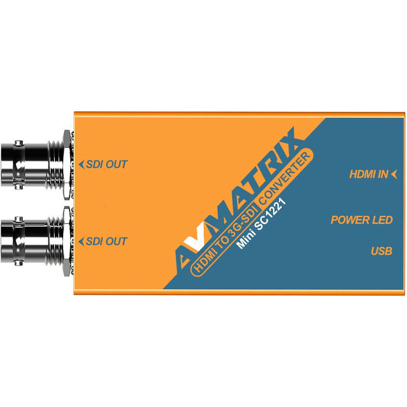 AVMATRIX Mini SC1221 HDMI to Dual 3G-SDI Pocket-Size Broadcast Converter