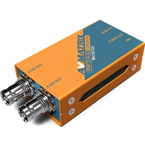 AVMATRIX Mini SC1221 HDMI to Dual 3G-SDI Pocket-Size Broadcast Converter