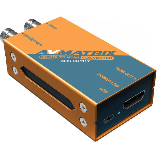 AVMATRIX Mini SC1112 3G-SDI to HDMI Pocket-Size Broadcast Converter