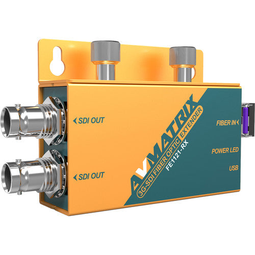 AVMATRIX 3G-SDI Fiber Optic Extender Transmitter & Receiver Set