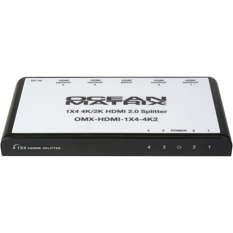 Ocean Matrix UHD 4K 1x4 HDMI 2.0 Splitter/Distribution Amplifier with EDID