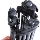 Miliboo MTT601A Professional Aluminum Tripod and Fluid Head with Mid-Level Spreader