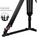 Miliboo MTT609A Professional Tripod and Fluid Head with Ground Spreader (Aluminum)