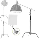 20kg C-Stand & Grip Arm Kit with Turtle Base (Chrome)