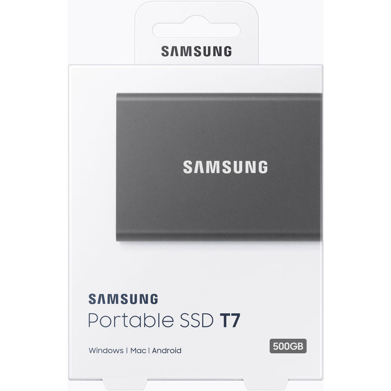 Samsung 500GB T7 Portable SSD (Titan Gray)