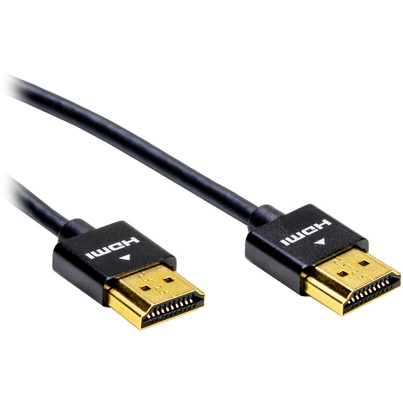Pearstone HDA-501UTB Ultrathin High-Speed HDMI Cable with Ethernet (Black, 1.5')