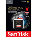 SanDisk 32GB 100MB/s  Extreme PRO UHS-I SDHC Memory Card
