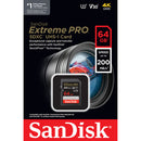 SanDisk 64GB 200MB/s  Extreme PRO UHS-I SDHC Memory Card