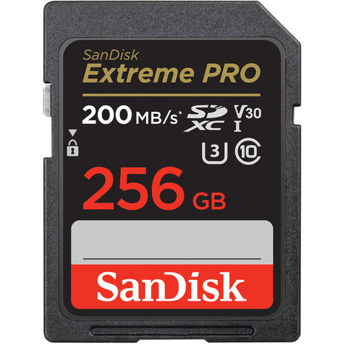 SanDisk 256GB 200MB/s  Extreme PRO UHS-I SDHC Memory Card