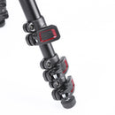 Miliboo MUFA-BK Aluminum Travel Tripod Kit with Fluid Head