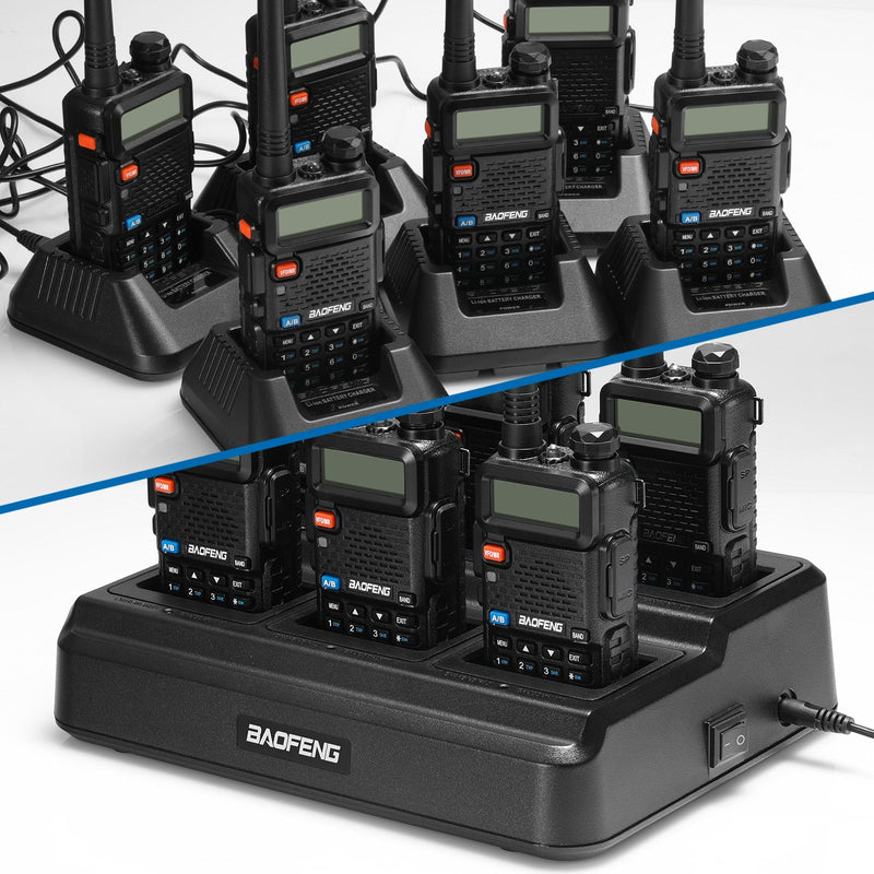 Six Way Charger UV-5R Series (Walkie Not Included)