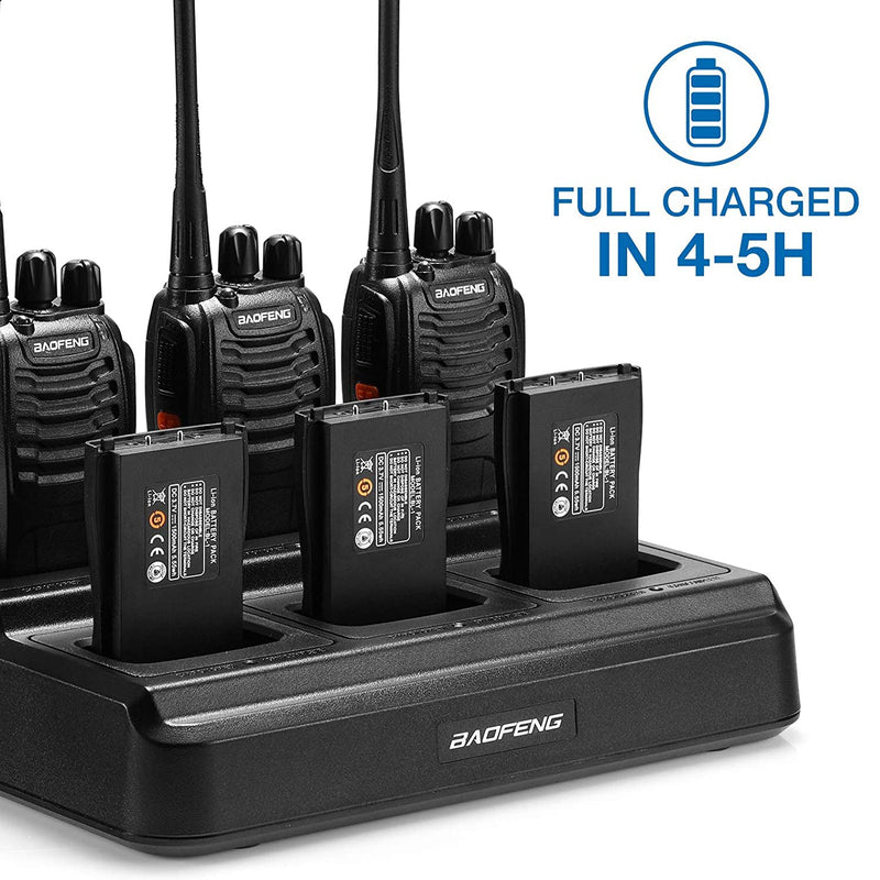 Six Way BF-888S  Multi Unit Charger Base (Walkie Not Included)