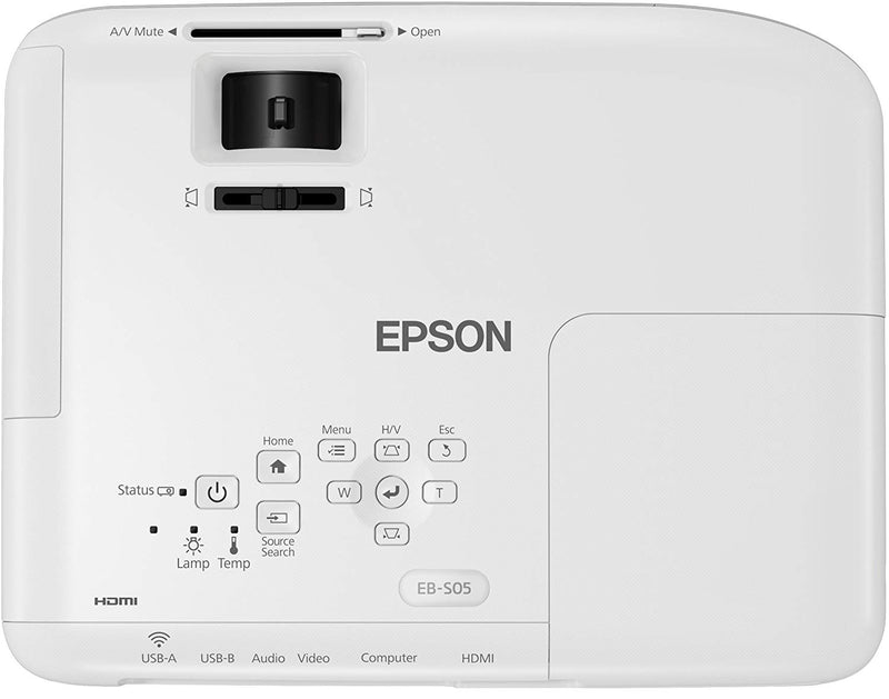 Epson EB-S05 3200 Lumens Projector - White