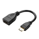 Slim Mini HDMI Male to Female HDMI 2.0v 4K High Speed Cable (20cm)
