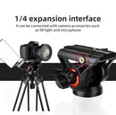 Coman DX16S 10kg Professional Aluminum Tripod With Mid-Level Spreader and Fluid Head
